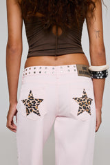 PINK JEANS SAFARI STAR