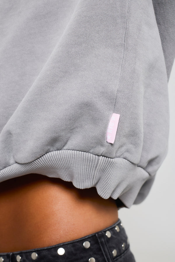 WORN GREY HOODIE