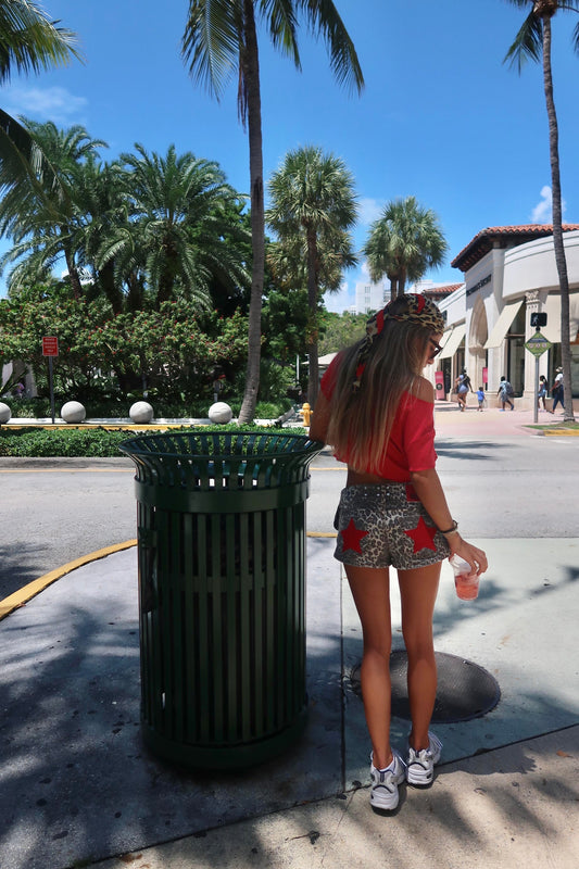 CHEETAH RED SHORTS